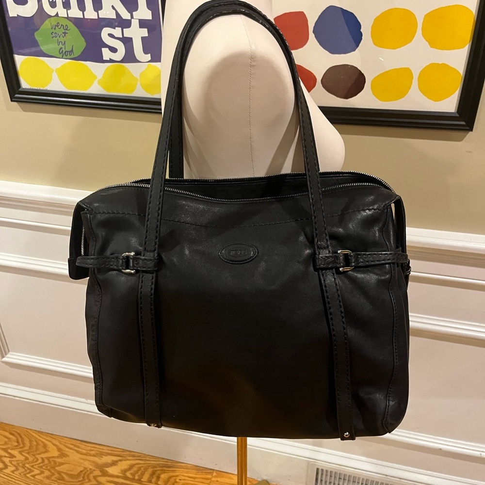 Tod’s Black Leather “D” Bag